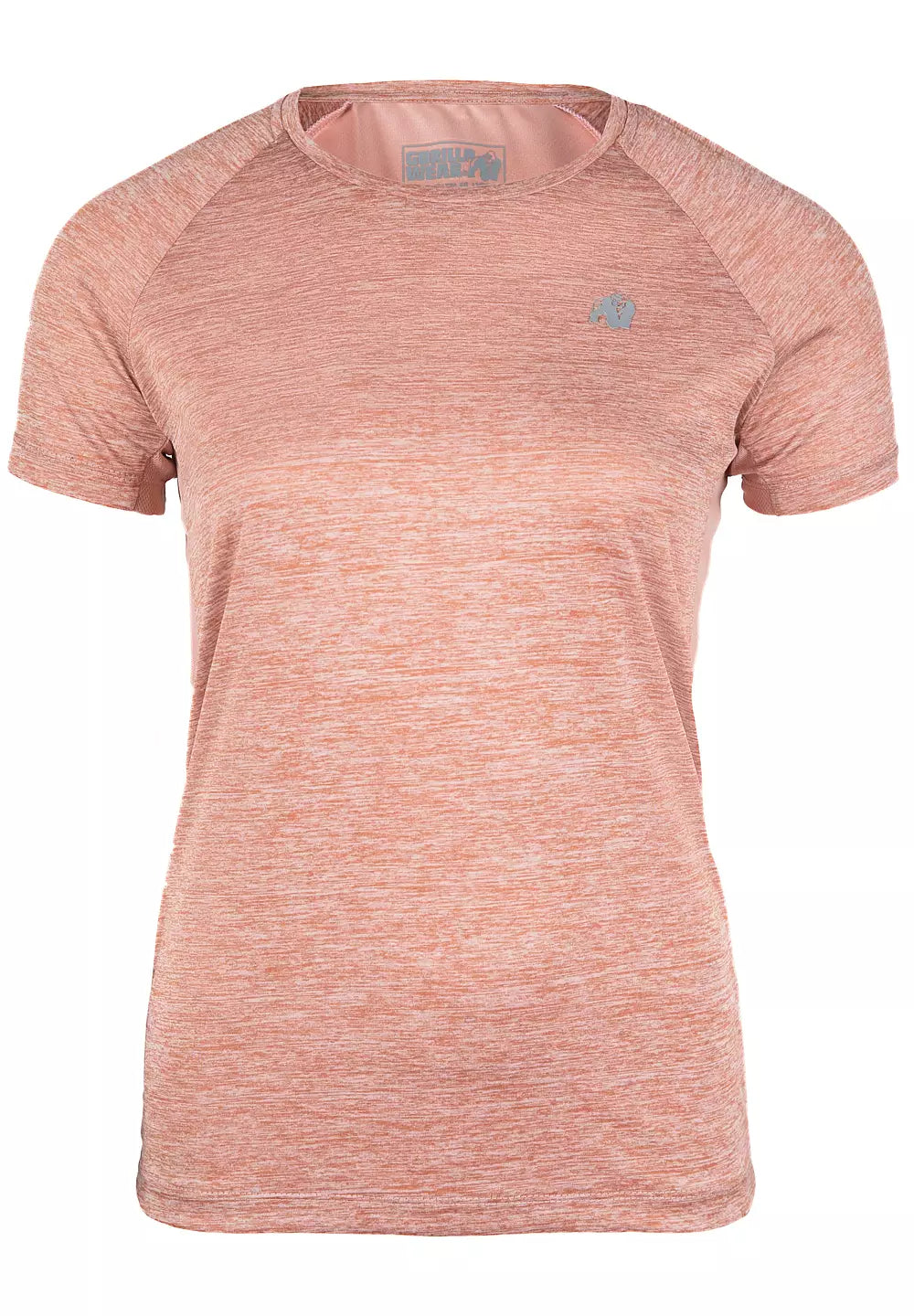 Gorilla Wear Monetta Performance T-Shirt, Salmon Pink