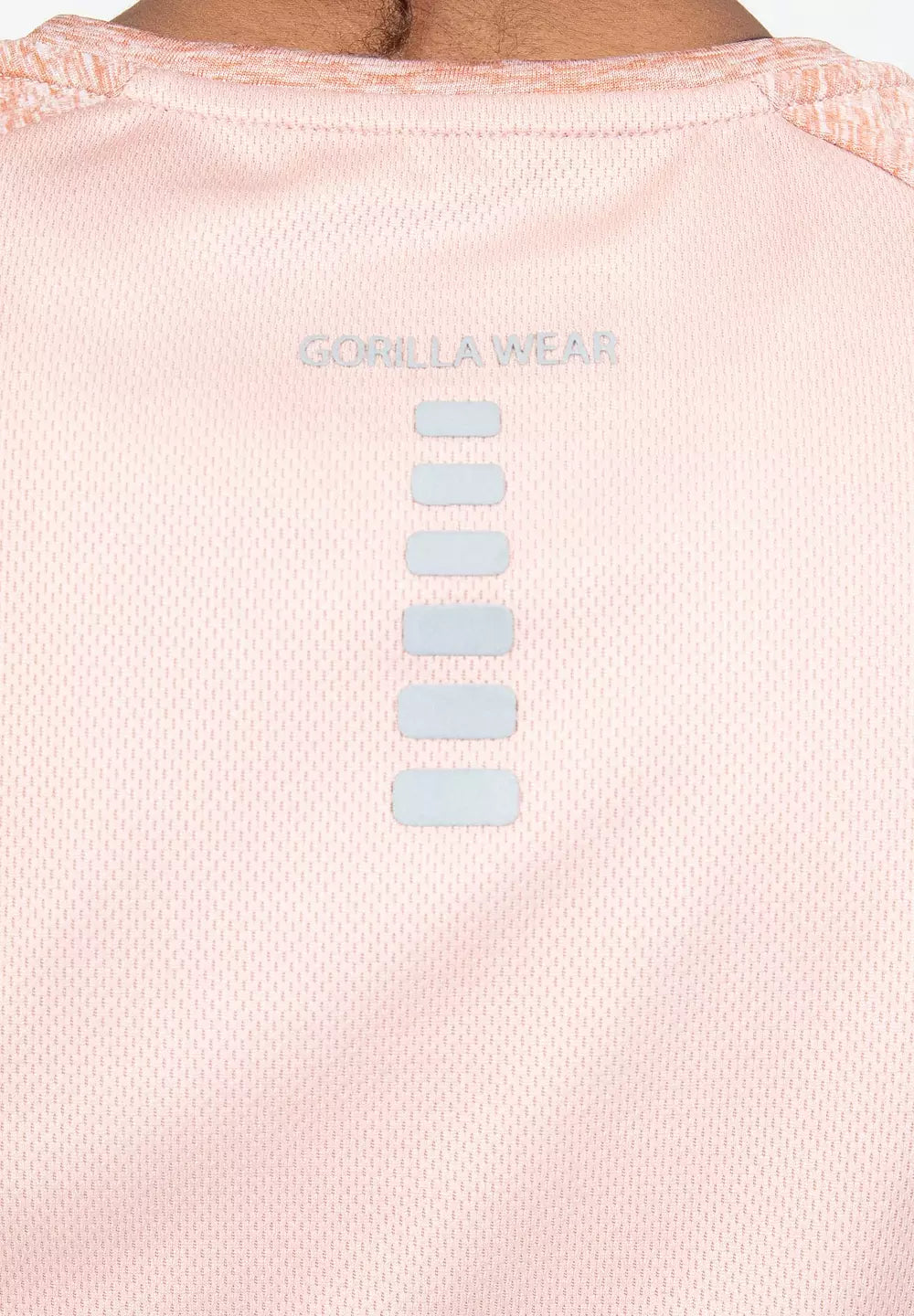 Gorilla Wear Monetta Performance T-Shirt, Salmon Pink