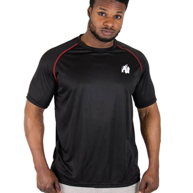 Gorilla Wear Performance T-Shirt, Black/Red