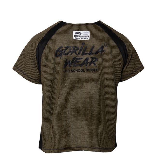 Gorilla Wear Augustine Old School Work Out Top, Army Green