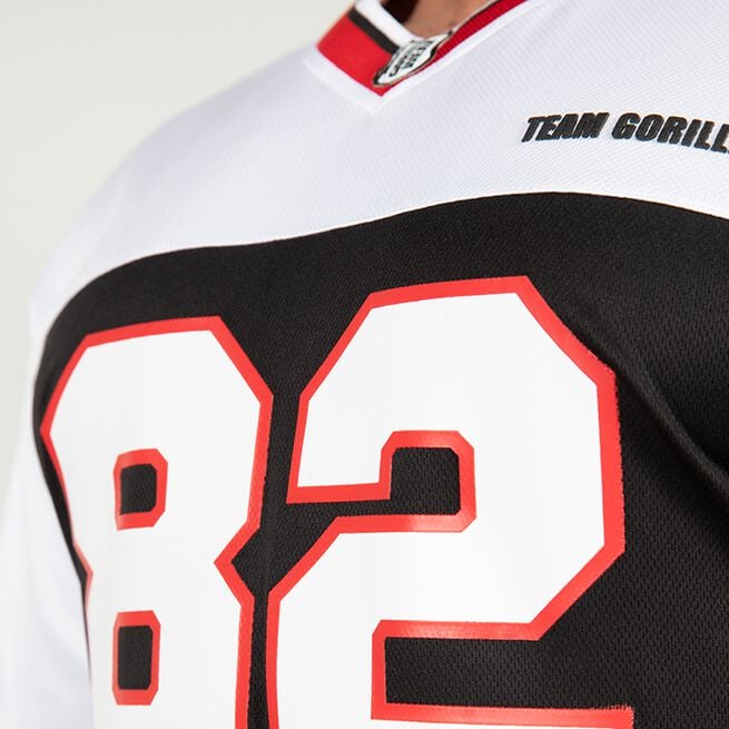 Gorilla Wear Trenton Football Jersey, Black/White