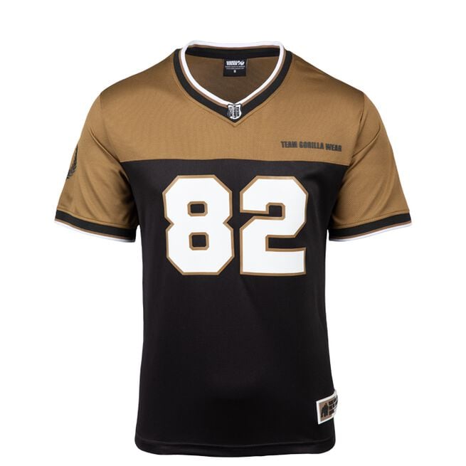 Gorilla Wear Trenton Football Jersey, Black/Gold
