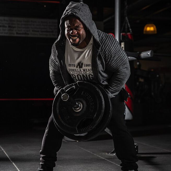 INTE INNE! Gorilla Wear Delta Hoodie, Grey