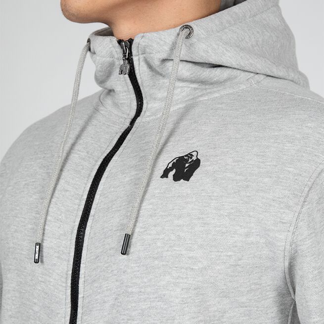 Gorilla Wear Kennewick Zipped Hoodie, Grey