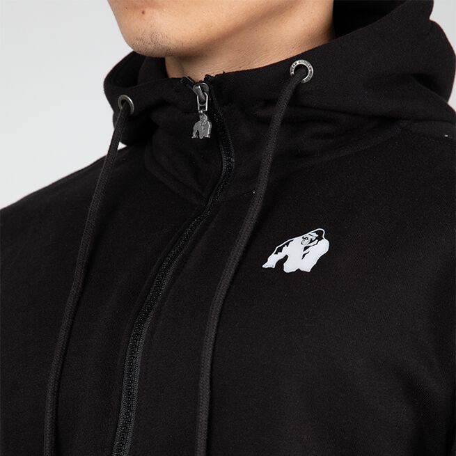 Gorilla Wear Kennewick Zipped Hoodie, Black