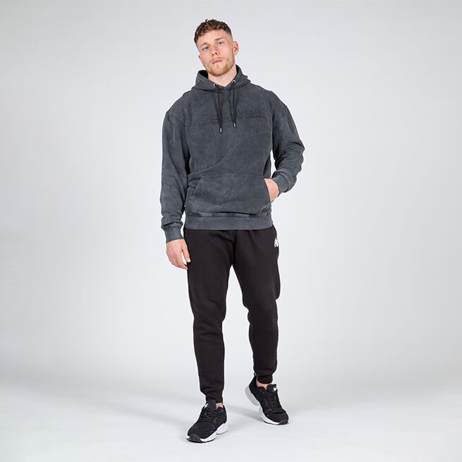 INTE INNE! Gorilla Wear Crowley Oversized Men's Hoodie, Tvättad Grå