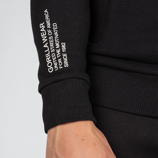 Gorilla Wear Payette Zipped Hoodie, Black