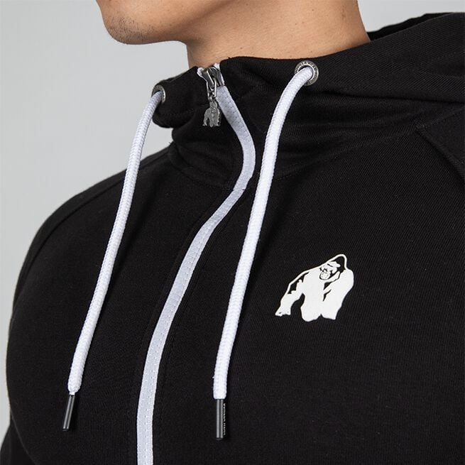 Gorilla Wear Payette Zipped Hoodie, Black