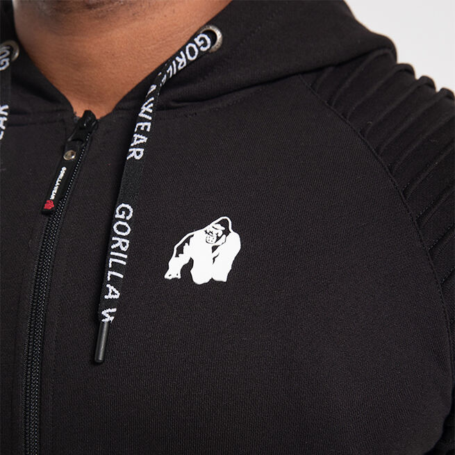Gorilla Wear Georgia Zipped Hoodie, Black