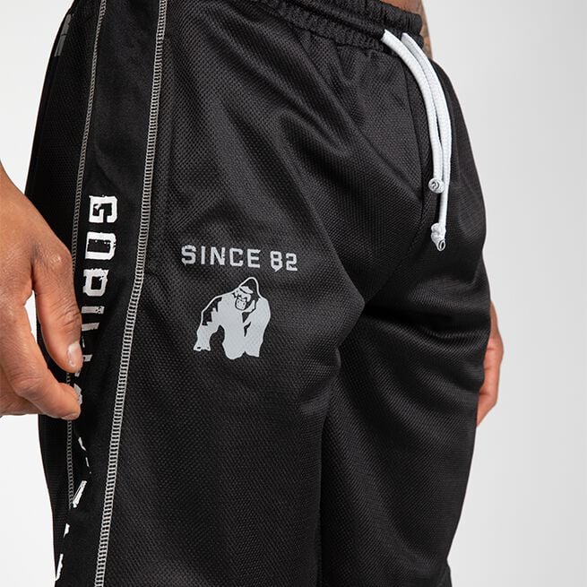 Gorilla Wear Functional Mesh Shorts, Black/White