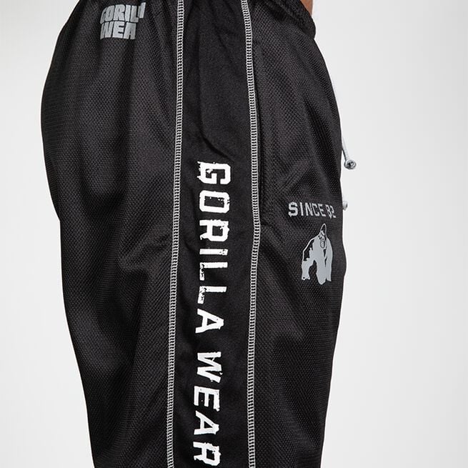 Gorilla Wear Functional Mesh Shorts, Black/White