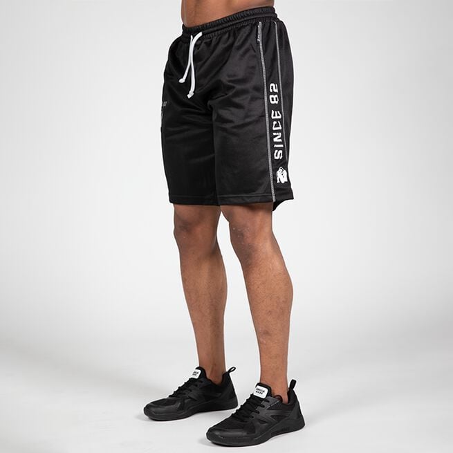 Gorilla Wear Functional Mesh Shorts, Black/White