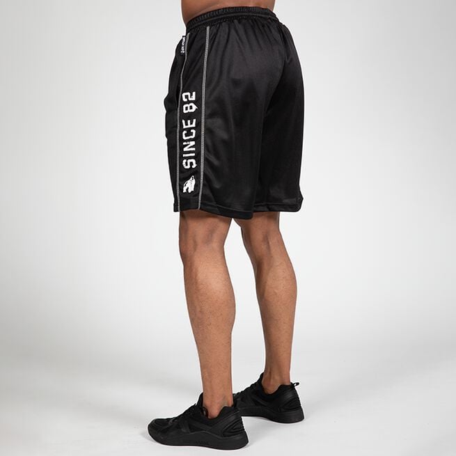 Gorilla Wear Functional Mesh Shorts, Black/White