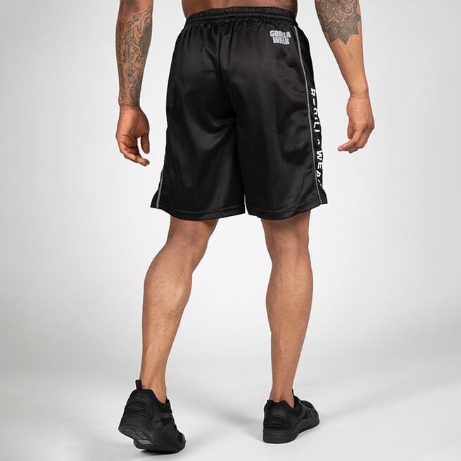 Gorilla Wear Functional Mesh Shorts, Black/White