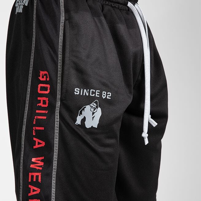 Gorilla Wear Functional Mesh Shorts, Black/Red