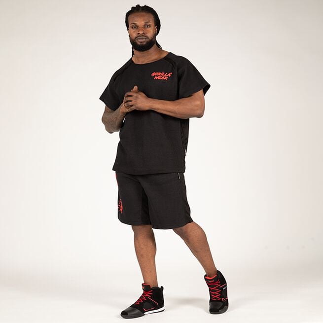 Gorilla Wear Augustine Old School Shorts, Black/Red