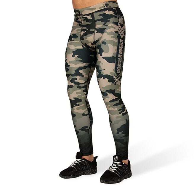 INTE INNE! Gorilla Wear Franklin Men's Tights, Army Grön Camo