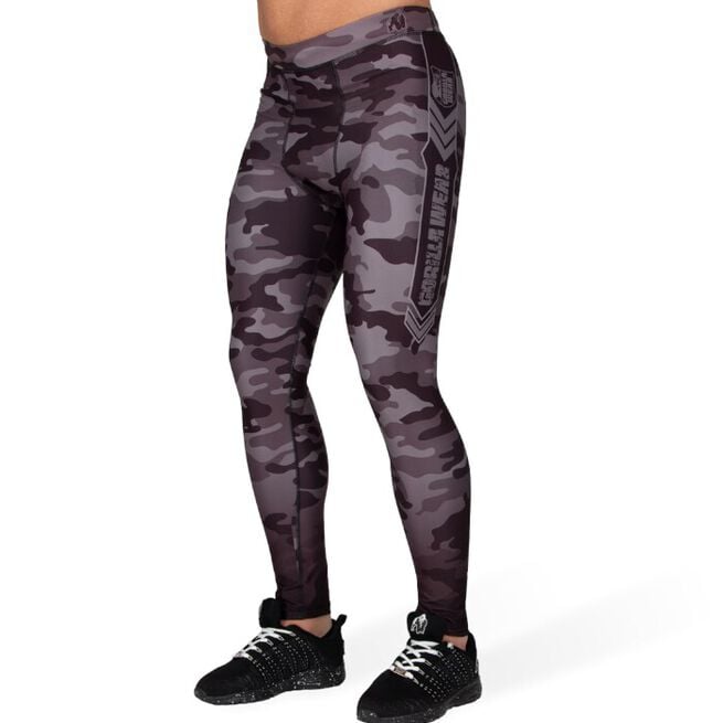INTE INNE! Gorilla Wear Franklin Men's Tights, Svart/Grå Camo