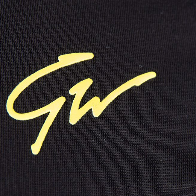 INTE INNE! Gorilla Wear Chester T-Shirt, Black/Yellow