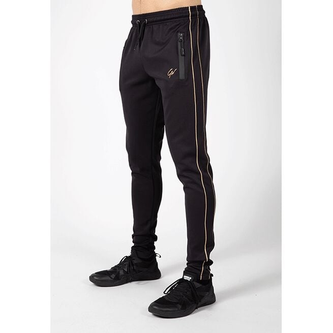 Gorilla Wear Wenden Track Pants, Black/Gold
