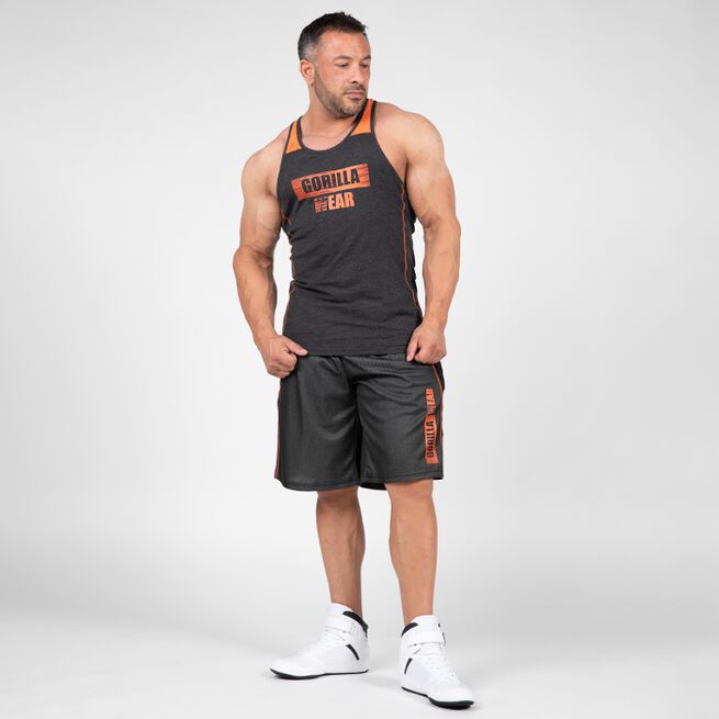 Gorilla Wear Wallace Mesh Shorts, Grey/Orange