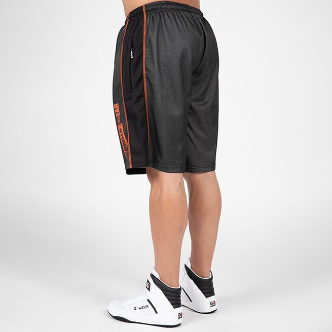 Gorilla Wear Wallace Mesh Shorts, Grey/Orange