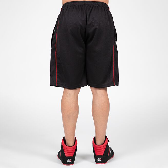 Gorilla Wear Wallace Mesh Shorts, Black/Red