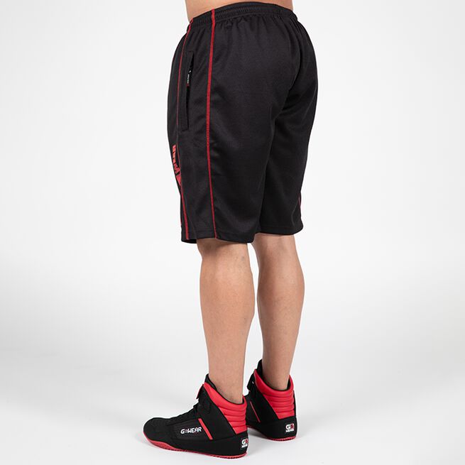 Gorilla Wear Wallace Mesh Shorts, Black/Red