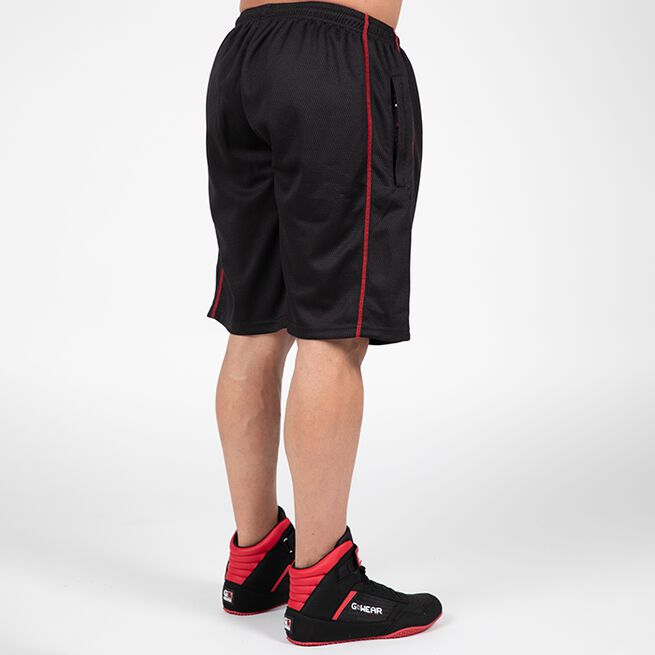 Gorilla Wear Wallace Mesh Shorts, Black/Red
