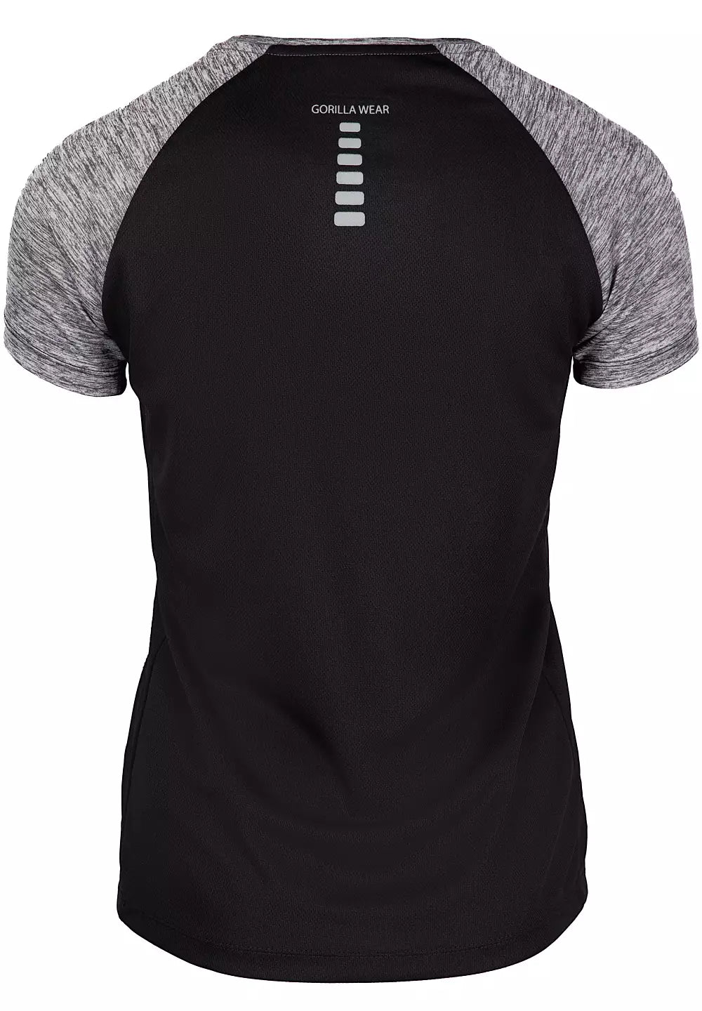 Gorilla Wear Monetta Performance T-Shirt, Grey Melange/Black