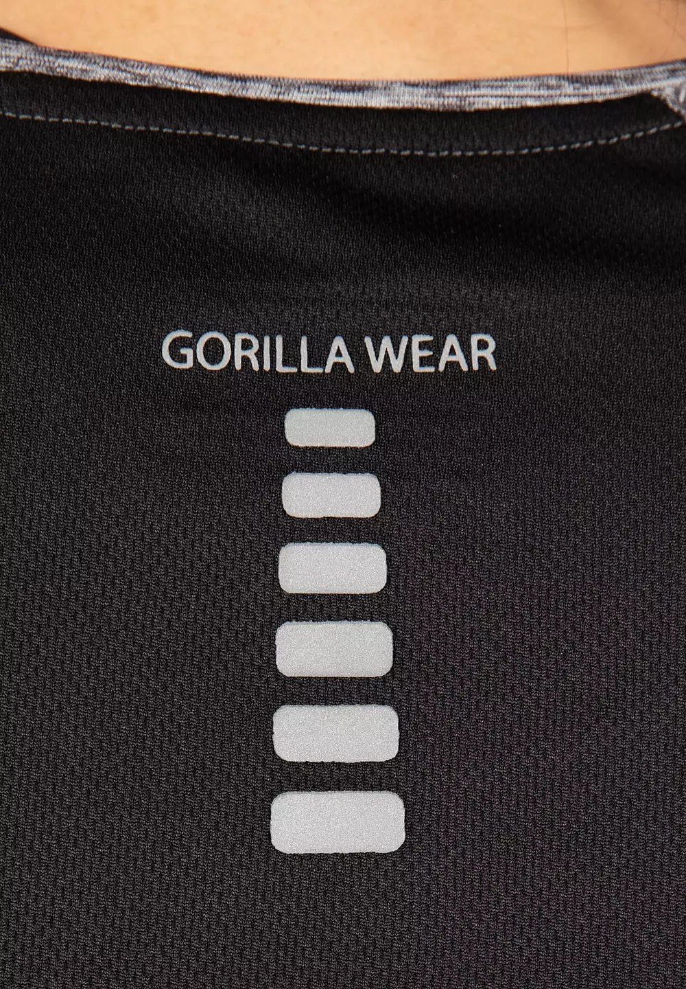 Gorilla Wear Monetta Performance T-Shirt, Grey Melange/Black