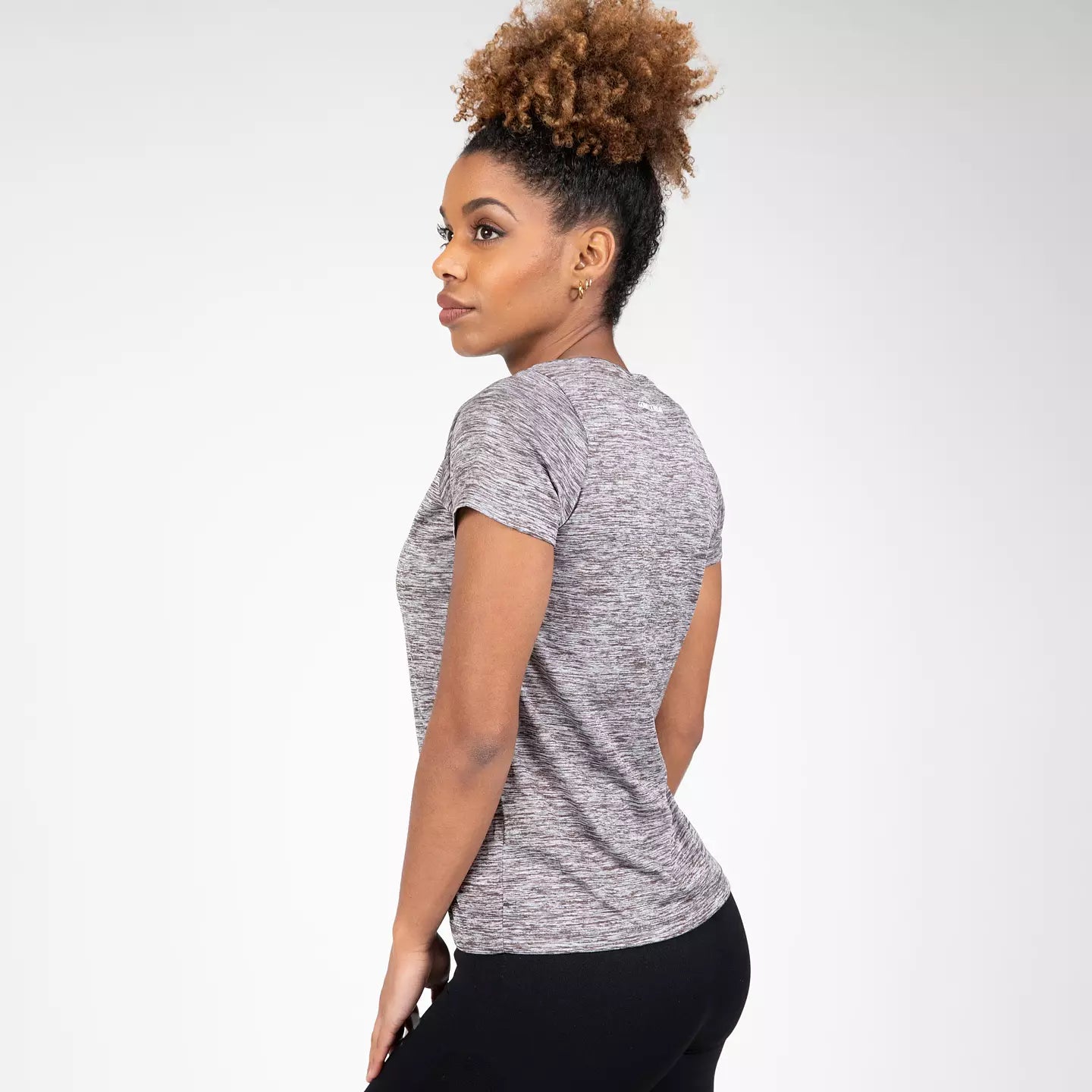 Gorilla Wear Elmira V-Neck T-Shirt, Grey Melange