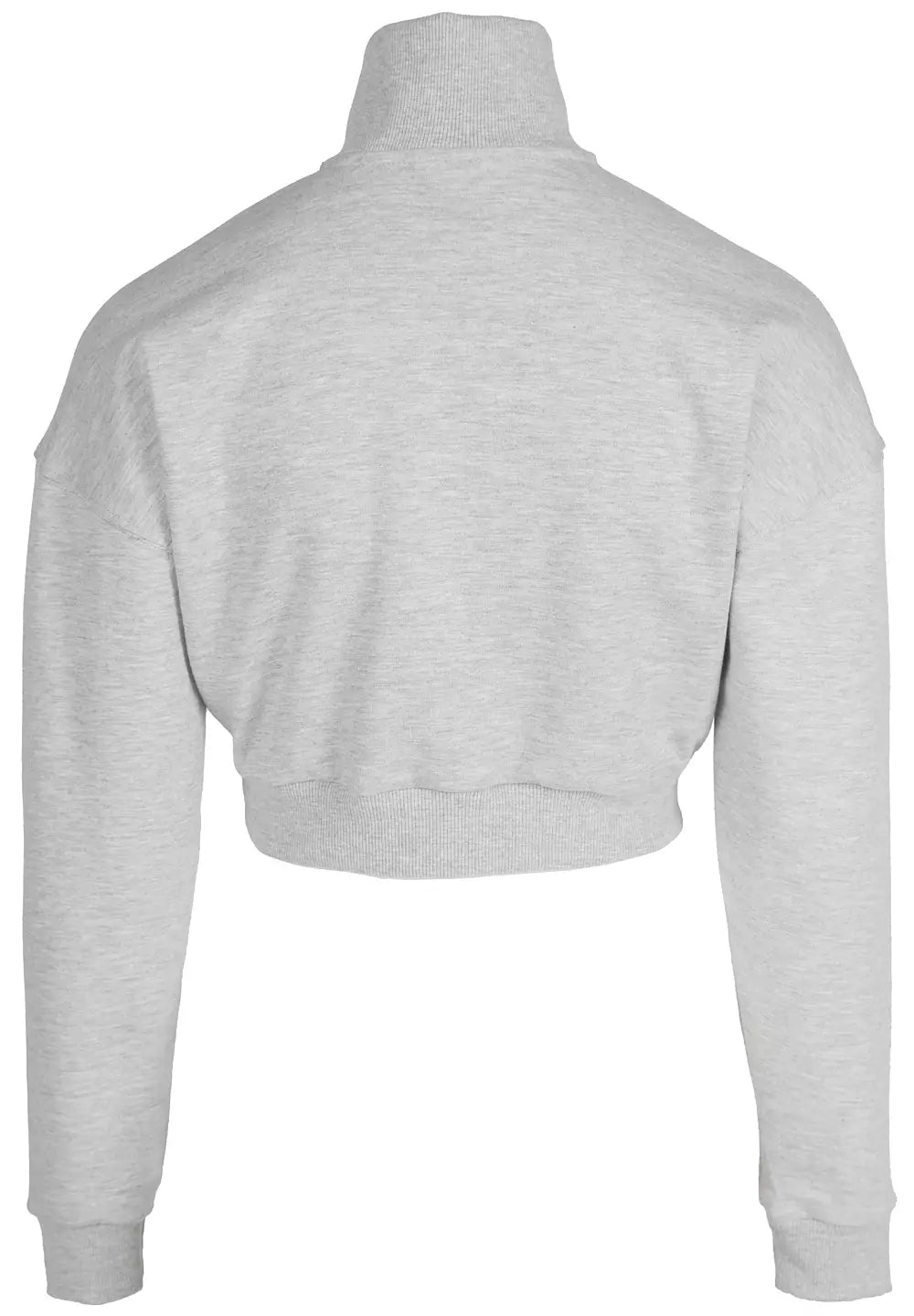 Gorilla Wear Ocala Cropped Half-Zip Sweatshirt, Grey