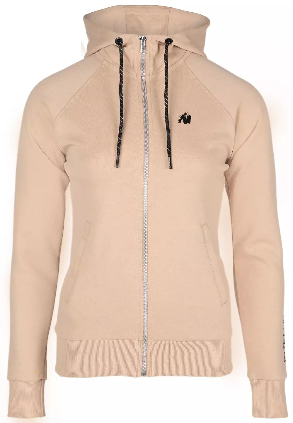 Gorilla Wear Marion Zipped Hoodie, Beige