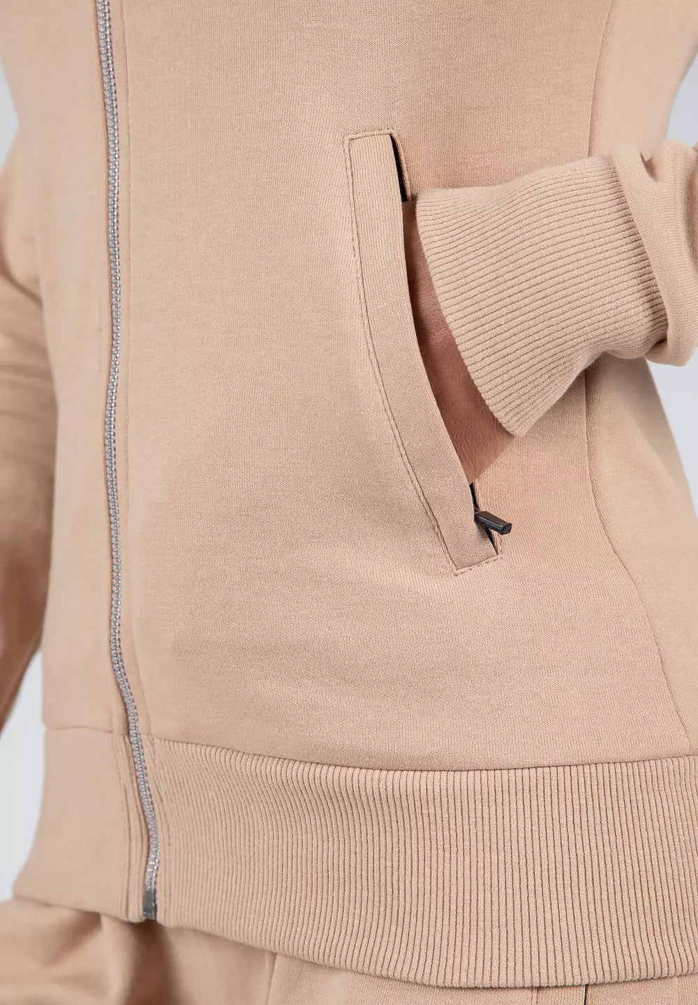 Gorilla Wear Marion Zipped Hoodie, Beige