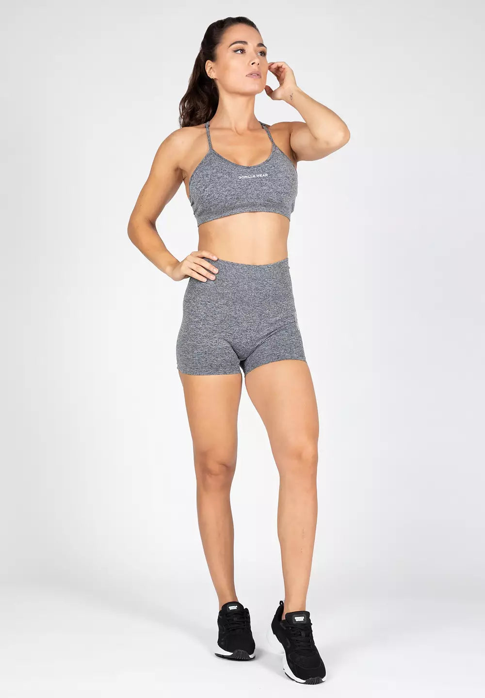 Gorilla Wear Quincy Seamless Shorts, Grey Melange