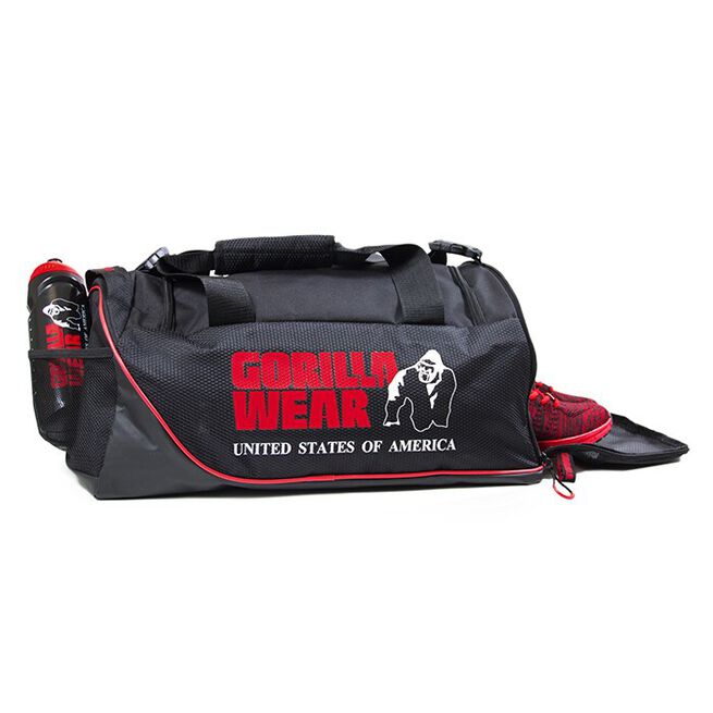 Gorilla Wear Jerome Gym Bag, Black/Red
