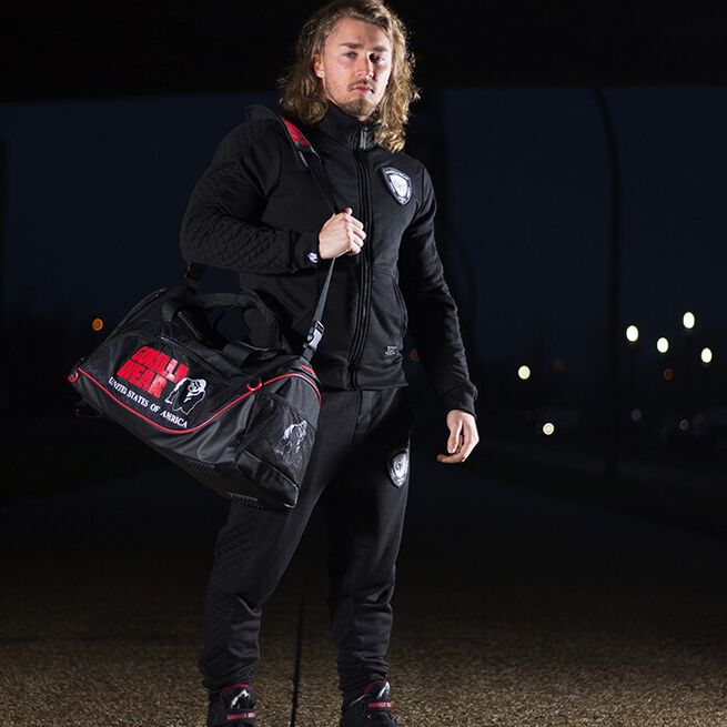 Gorilla Wear Jerome Gym Bag, Black/Red