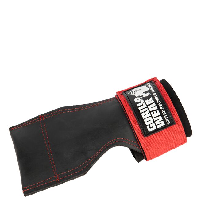 INTE INNE NU! Gorilla Wear Lifting Grips, Svart/Röd