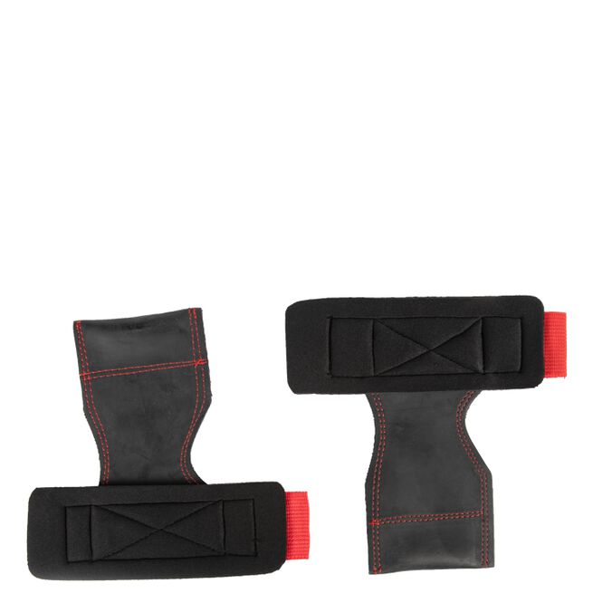 INTE INNE NU! Gorilla Wear Lifting Grips, Svart/Röd