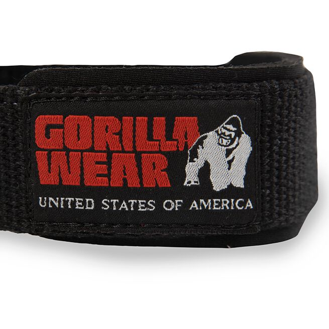 INTE INNE! Gorilla Wear Figure 8 Lifting Straps, Svart