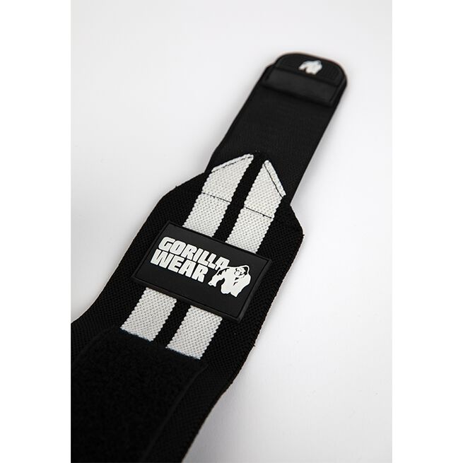 INTE INNE! Gorilla Wear Elbow Wraps 1,2 m Svart/Vit