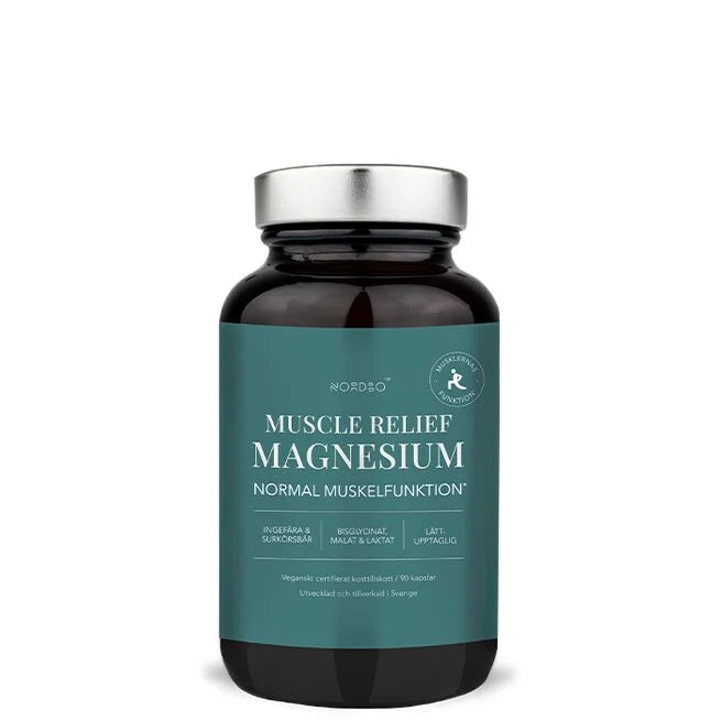 Nordbo Muscle Relief Magnesium, 90 kap