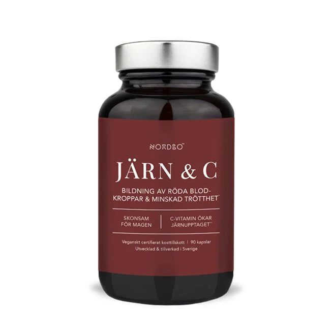 Nordbo Järn & C-vitamin, 90 kap