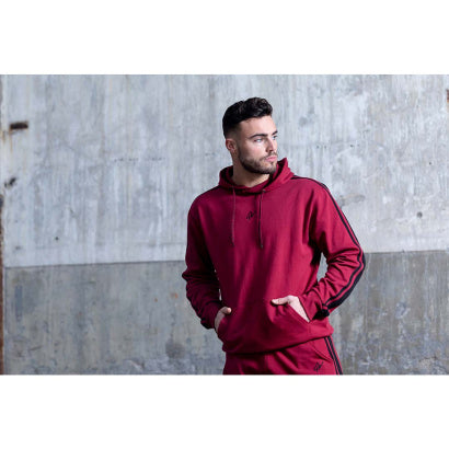 Gorilla Wear Banks Oversized Hoodie, Burgundy Red/Black