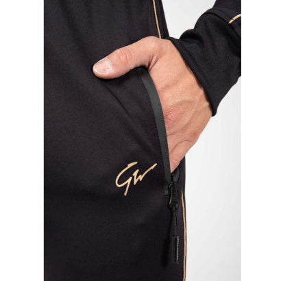 iNTE INNE! Gorilla Wear Wenden Track Shorts, Svart/Guld