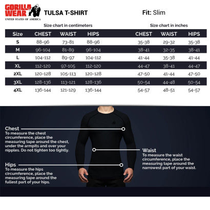 Gorilla Wear Tulsa T-Shirt, Blue
