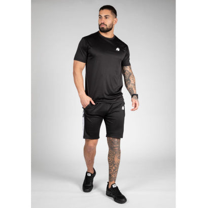 INTE INNE! Gorilla Wear Benton Track Shorts, Svart