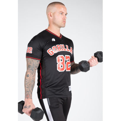 Gorilla Wear San Mateo T-Shirt, Black/Red