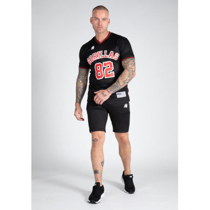 Gorilla Wear San Mateo T-Shirt, Black/Red
